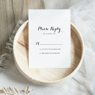 Modern Calligraphy RSVP Card