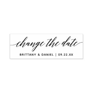 Modern Calligraphy Script Change The Date Self-inking Stamp
