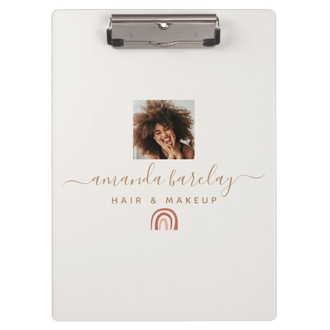 Modern Calligraphy Script Photo Clipboard (Front)