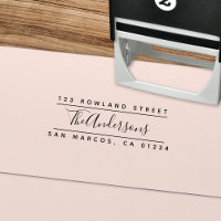 Modern Calligraphy Script Split Return Address