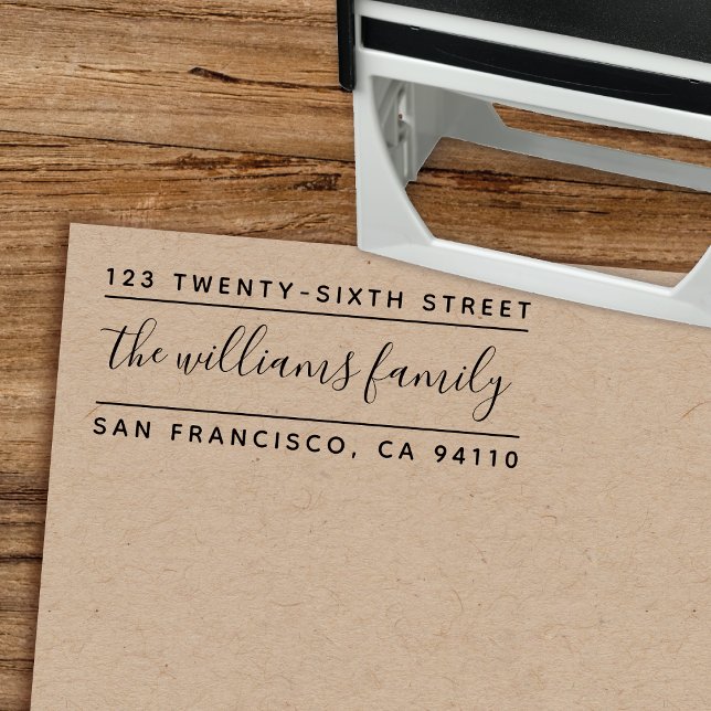 Modern Calligraphy Self-Inking Return Address Stamp (Creator Uploaded)