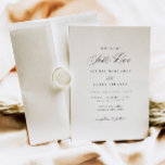 Modern Calligraphy Simple Wedding Invitation<br><div class="desc">Our wedding invitation card features simple script lettering in modern colours - perfect for informing your guests of your upcoming wedding. This item is part of our Goldie wedding suite G100,  please shop our store for matching products.</div>