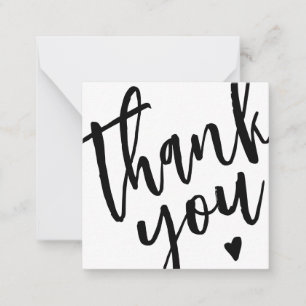 Modern Calligraphy Small Business Thank You Card