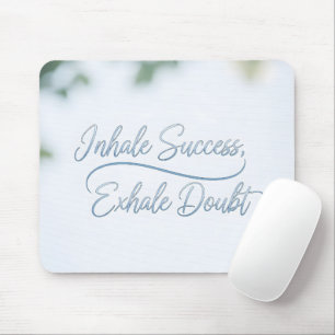 Modern Calligraphy Success Quote Aesthetic Mouse Pad
