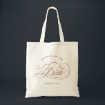 Modern calligraphy Terracotta  Mother of the Bride Tote Bag<br><div class="desc">A timeless and elegant mother of the bride gift tote bag featuring refined calligraphy script on a classic background,  perfect for a formal and sophisticated wedding celebration. For customisation or additional products featuring this design,  please feel free to contact me.</div>