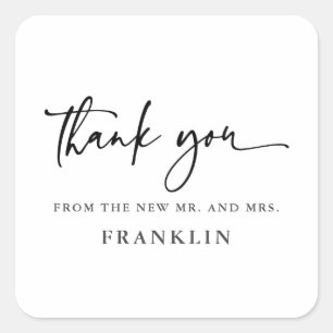 Modern Calligraphy Thank You Favour Seals