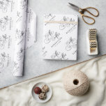 Modern calligraphy timeless black & white wedding wrapping paper<br><div class="desc">A timeless and elegant wedding wrapping paper  featuring refined calligraphy script on a classic background,  perfect for a formal and sophisticated wedding celebration. For customisation or additional products featuring this design,  please feel free to contact me.</div>