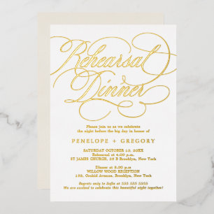 Modern calligraphy timeless gold The night before 