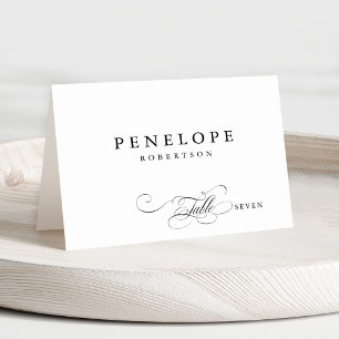 Modern calligraphy timeless Guest Name  Place Card