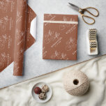 Modern calligraphy timeless terracotta wedding wrapping paper<br><div class="desc">A timeless and elegant terracotta wedding  wrapping paper  featuring refined calligraphy script on a classic background,  perfect for a formal and sophisticated wedding celebration. For customisation or additional products featuring this design,  please feel free to contact me.</div>