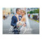 Modern Calligraphy Wedding Bride Groom Photo W