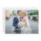 Modern Calligraphy Wedding Bride Groom Photo W