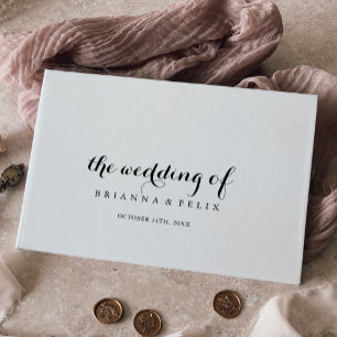 Modern Calligraphy Wedding Guest Book
