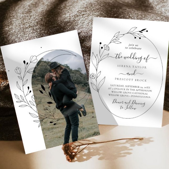 Modern Calligraphy Wedding Invitation (Creator Uploaded)