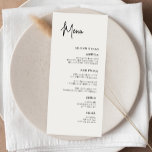 Modern Calligraphy Wedding Menu Cards<br><div class="desc">Modern Calligraphy Wedding Menu Cards</div>