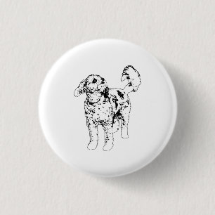 Modern Calm Contour 3 Cm Round Badge