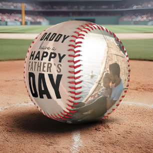 Modern Camouflage Happy Father`s Day Photo Collage Baseball