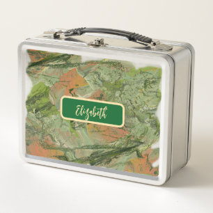 Modern Camouflage Metal Lunch Box