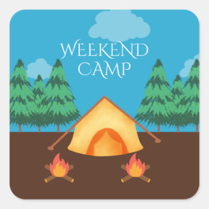 Modern Camping / Outdoors Sticker mountain vibes