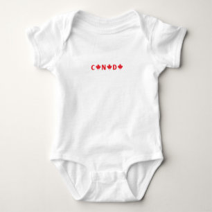 Modern canada canadian country Flag Souvenir Baby Bodysuit