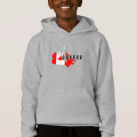 Modern Canadian Canada Art Letter map Flag Souveni