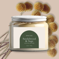 Modern candle boho minimalist product packaging