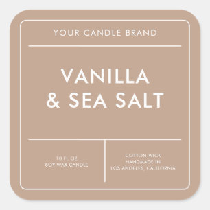 Modern Candle Label
