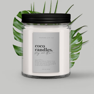 Modern Candle Label