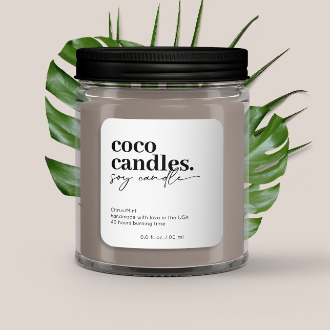 Modern Candle Label (Creator Uploaded)