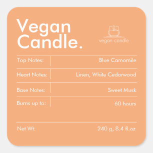 Modern Candle Label
