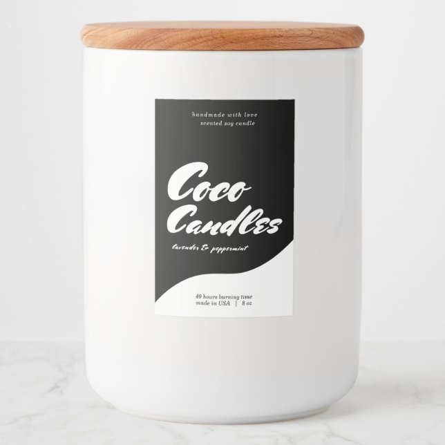 Modern Candle Label Design (Front)