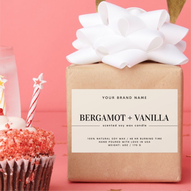 Modern candle label packaging template (Party)