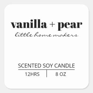 Modern Candle labels