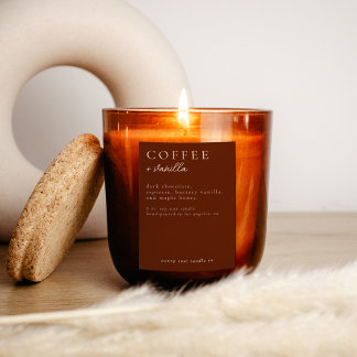 Modern Candle Or Food Label