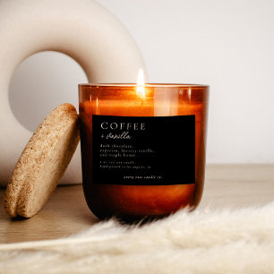 Modern Candle Or Food Label
