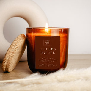 Modern Candle Or Food Label