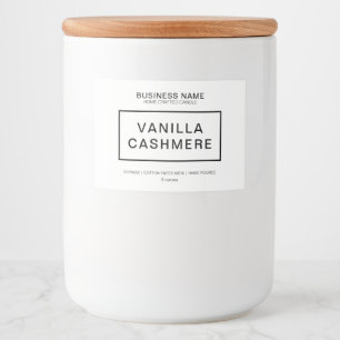 Modern Candle Product Label