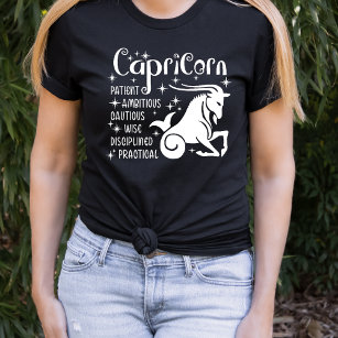 Modern  Capricorn Zodiac Horoscope  T-Shirt