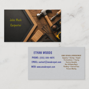 Modern Carpenter Business Card