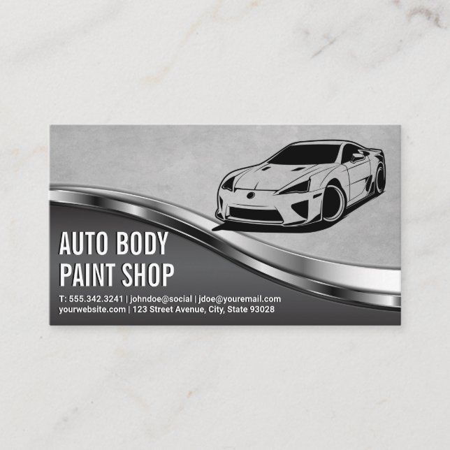 Modern Cars | Auto Services Business Card (Front)