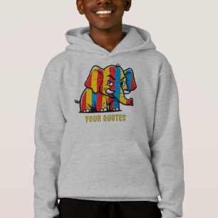 Modern Cartoon Elephant Pop Art