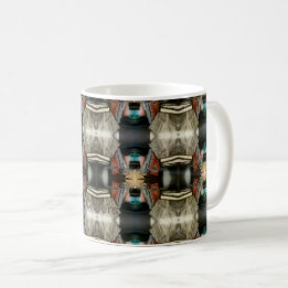 Modern Castle Brown/Grey Pattern Coffee Mug
