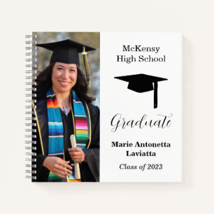 Modern Casual Autograph Graduate Guest Notebook
