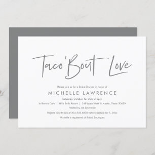 Modern Casual, fun and playful Bridal Shower Party Invitation