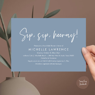 Modern Casual, fun and playful Bridal Shower Party Invitation