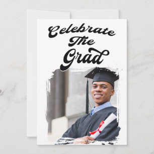 Modern Casual Photo Graduation Party Invitation