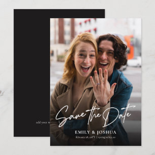Modern Casual Photo Wedding Save The Date