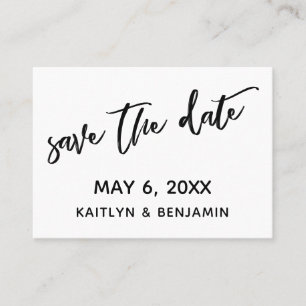 Modern Casual Save the Date & Wedding Detail Card
