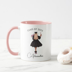 Modern Casual Script Graduate Class of 2023 Custom Mug