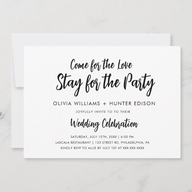 Modern Casual Wedding Invitation (Front)
